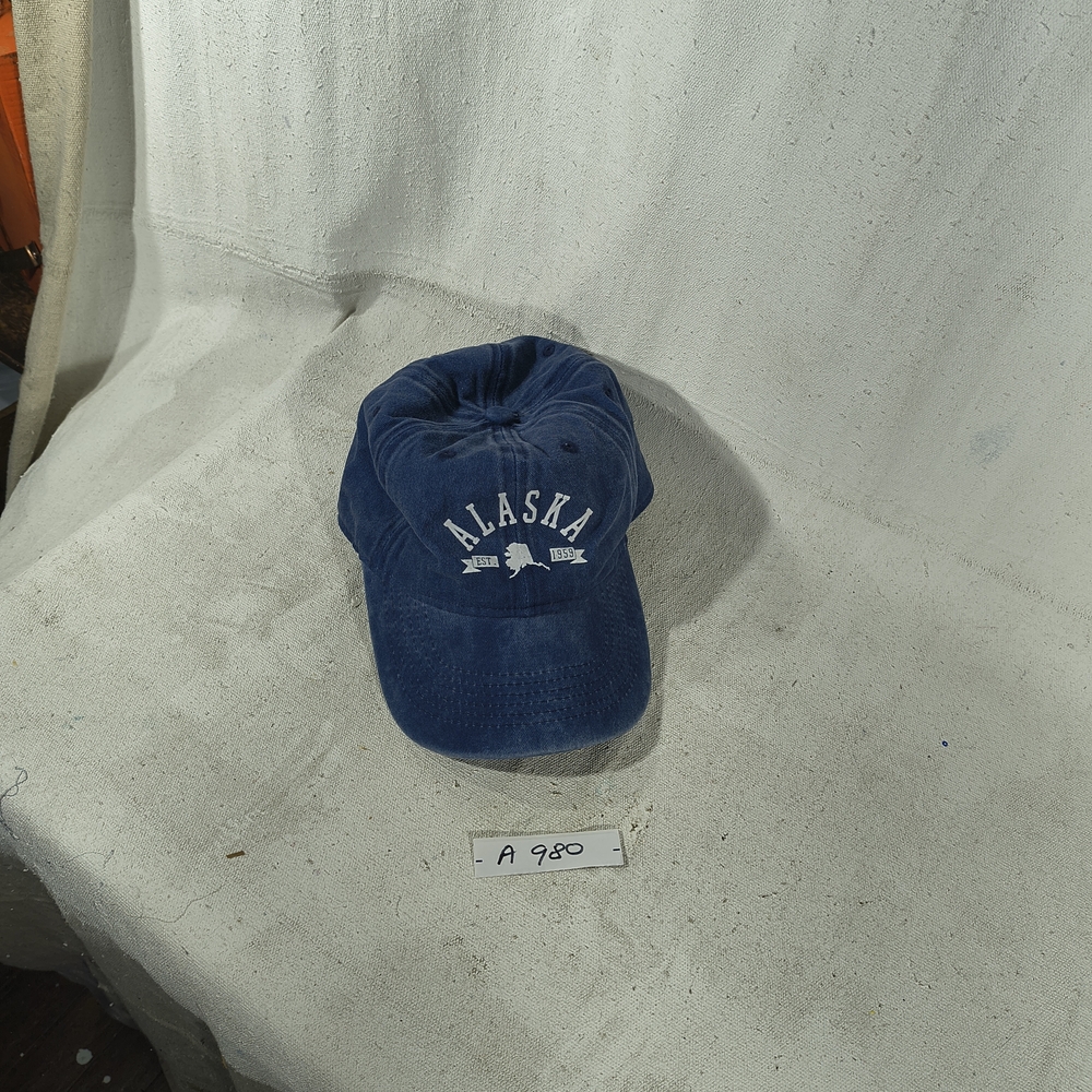 Alaska Men's Navy Blue Adjustible Cap